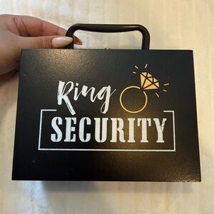 His & Hers wooden ring bearer box Ring security (hobby lobby)